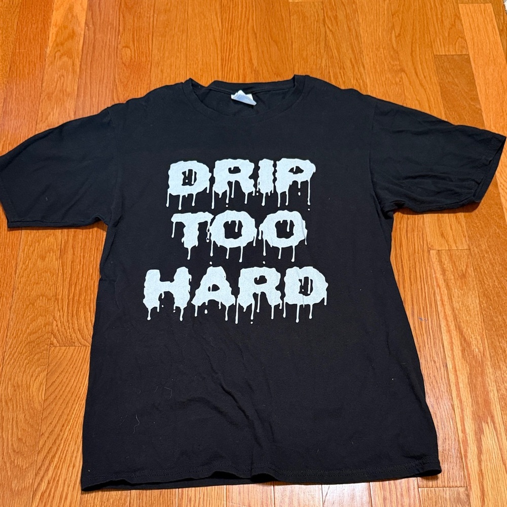 Drip Too Hard Graphic Tee - Black